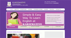 Desktop Screenshot of karizmative.com